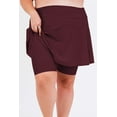 thumbnail image 2 of Calypsa Women's and Women's Plus High Waisted Midi Swim Skort with Attached Shorts, 2 of 10