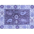 thumbnail image 1 of Ahgly Company Indoor Rectangle Oriental Blue Traditional Area Rugs, 5' x 7', 1 of 4