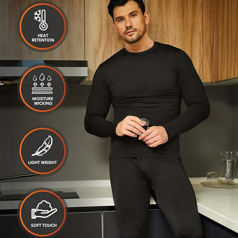 New fleece lined thermal long johns sale