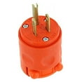 thumbnail image 2 of Leviton 515PV-OR Electrical Plug, 2 -Pole, 15 A, 125 VAC, NEMA: NEMA 5-15P, Orange, 2 of 2