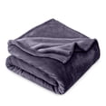 thumbnail image 1 of Bare Home Manta de Felpa Polar 300 G/M², Microfibra Mullida, Suave y Afelpada, Tamaño Matrimonial/queen, Color Violeta Polvoriento, 1 of 7