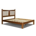 thumbnail image 4 of Grain Wood Furniture Shaker Solid Wood Slat Bed (Walnut, Queen), 4 of 6