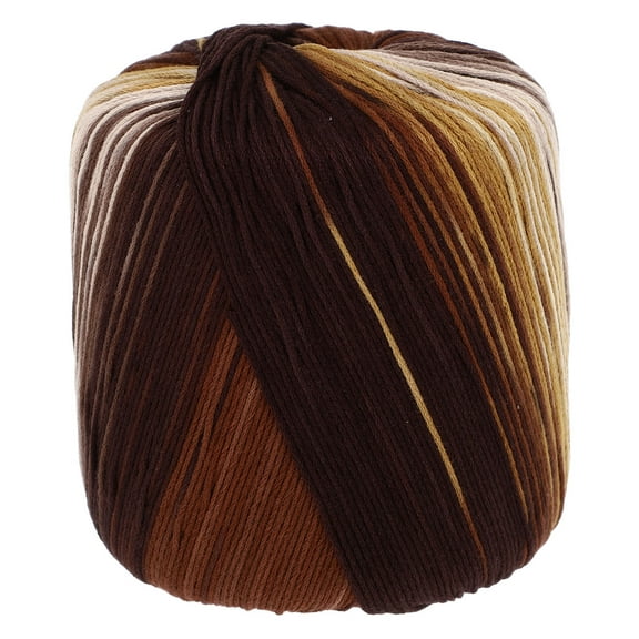 Raindrops Brown Thick Cotton Yarn for Hand Knitting Soft Warm Crochet Craft Material