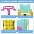 thumbnail image 4 of G TALECO GEAR Foldable Toddler Swing, 2 in 1 Swing Sets for Backyard, Yellow & Blue, 4 of 7