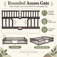 thumbnail image 5 of Miniyam Queen Size Kids Floor Bed with Guardrails, Low-to-Ground Montessori Wood Bed, Espresso, 5 of 7