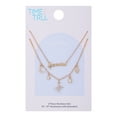 thumbnail image 2 of Time and Tru Women's Gold-Tone Layered Gemini Zodiac Charm Necklace., 2 of 5
