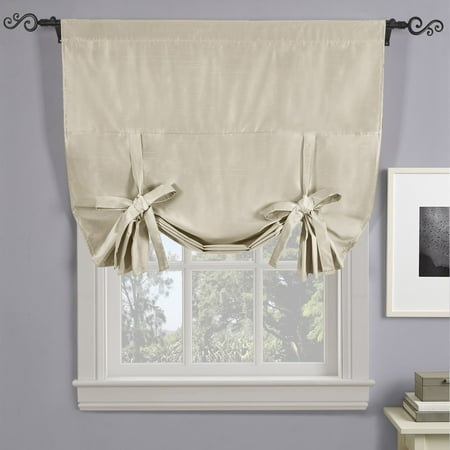 - Soho Triple-Pass Thermal Insulated Blackout Curtain Rod Pocket - Tie Up Shade for Small Window ( 42