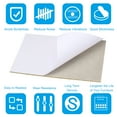 thumbnail image 4 of Uxcell 8x6 Inch Lamp Base Felt, 5Pack 2mm Thickness Rectangle Soft Adhesive Non-slip Backed Felt Beige, 4 of 7