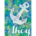thumbnail image 3 of Gango Home Decor Coastal Anchor & Jellyfish Wall Art; Two Blue 12x16in Hand-Stretched Canvases, 3 of 6