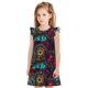 thumbnail image 1 of Balery Mandala Colorful Camisón de princesa para niñas, pijama de algodón con mangas abullonadas, suave y bonito.-Large, 1 of 6