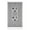Gray, variant on Leviton GFCI Outlet, 20 Amp, Self Test, Tamper-Resistant with LED Indicator Light, Protection from Electric Shock and Electrocution, GFTR2-GY, Gray