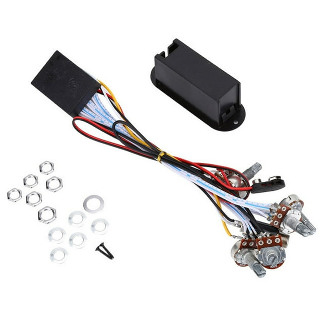 Circuito De Preamplificador De Bajo De Guitarra, Pastilla De Circuito Bajo De Guitarra, Volumen De Equilibrio Conveniente No Es Fácil De Dañar Práctica Disminución Del Ruido