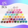 thumbnail image 3 of Style-Carry 48 Jars Craft Glitter Set, Multi-Color Chunky and Fine Sequins, 5 Ounces Total Sparkle Mix for Nail Art DIY Projects and Party Decorations, 3 of 8