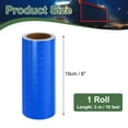 thumbnail image 2 of Uxcell Reflective Tape Strong Adhesive Safety Warning Reflector Tape, Waterproof Conspicuity for Trailers Trucks Blue 10 Feet x 6 Inch, 2 of 6