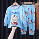 thumbnail image 3 of Sanrio Hello Kittys pijamas finos de manga larga para niños ropa de hogar de dibujos animados para estudiantes conjuntos cálidos de invierno de Anime para chicas lindas regalo de Navidad, 3 of 5