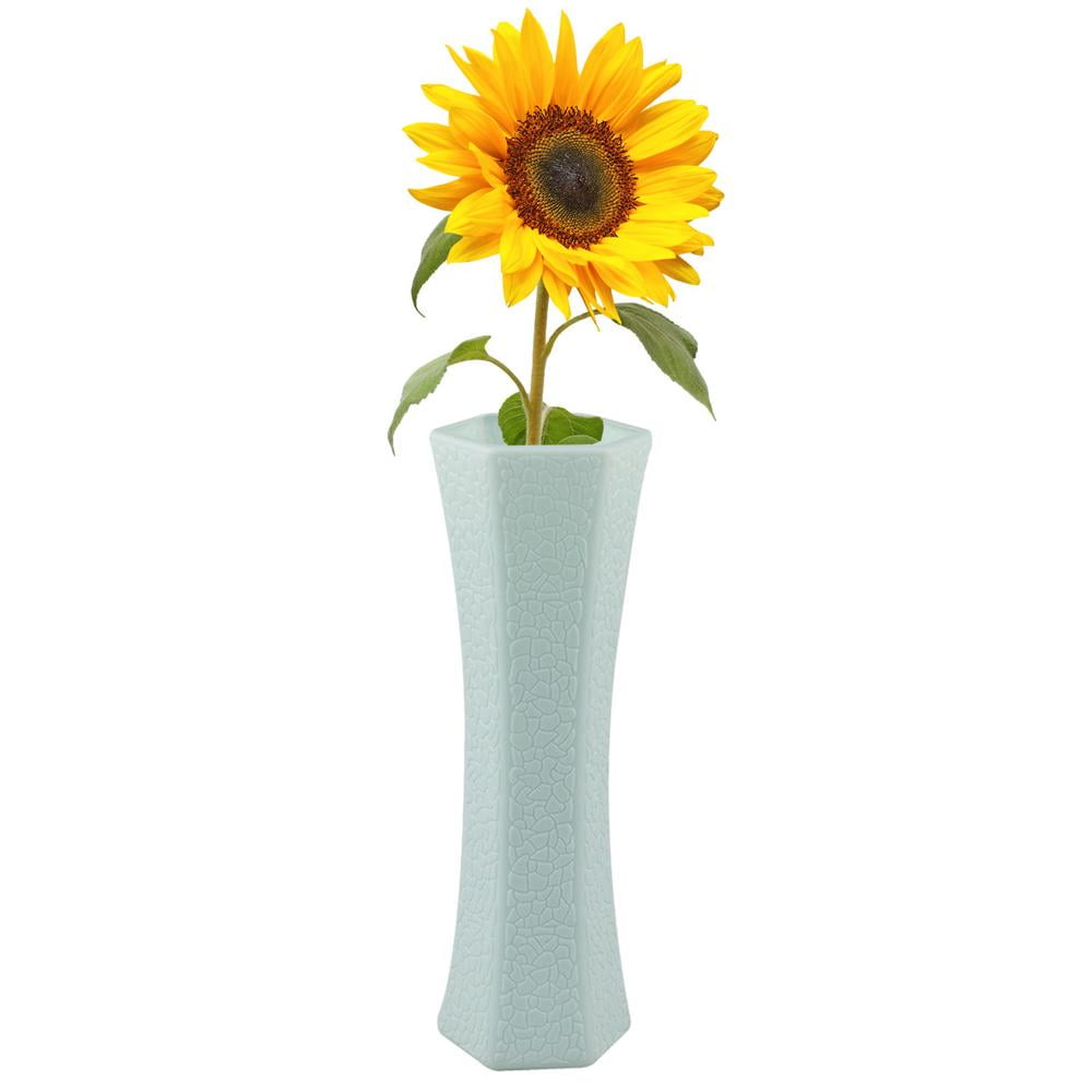 Julam Plastics Flower Vases Unbreakable Ceramic Look Plastics Vases Modern Ceramic Look Plastics