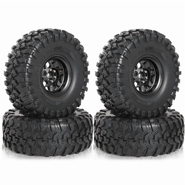 Neumáticos RC Piezas de Actualización de Neumáticos Neumáticos de Barro RC Accesorios de Piezas de Automóviles Negro