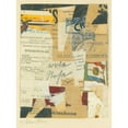 thumbnail image 2 of Kurt Schwitters 12x14 Gold Ornate Wood Frame and Double Matted Museum Art Print Titled - Without Title (Red Rose) (1933-34), 2 of 4
