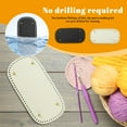 thumbnail image 6 of Sekonow 2Pcs Oval Large Size Purse Bottoms for Crocheting, with Holes for DIY Bag shaper, Leather Purse Making Supplies, Crochet Basket Bottoms for Crochet Base, 6 of 7