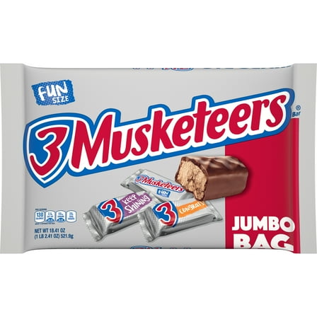 3 Musketeers Fun Size Milk Chocolate Candy Bars - 18.41 oz