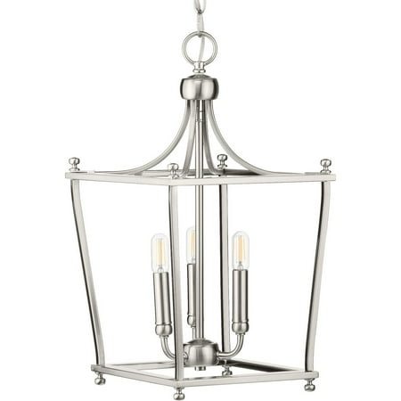 

Parkhurst Collection Brushed Nickel Three-Light Foyer