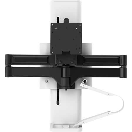 UPC: 0698833083705 | Ergotron TRACE – Mounting kit (pivot  base  VESA spacer  lift column  extension arms  2-piece desk clamp  cable management channel) – Patented Constant Force Technology – for LCD display – white – screen size: 21.5-38