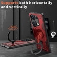 thumbnail image 2 of For Xiaomi Poco M6 Pro 4G Redmi Note 13 Pro 4G Case Compatible with MagSafe Military Protection PC T, 2 of 5