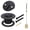 Matte Black-with linkage, variant on Trip Lever Overflow Faceplate Tub Drain Trim Kit with linkage Matte Black