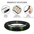 thumbnail image 2 of XMXT Green Skull Captain Steering Wheel Cover, Elastic Non-Slip Universal Fit Car Decor Accessories Protector for Auto SUV Trucks, 2 of 8