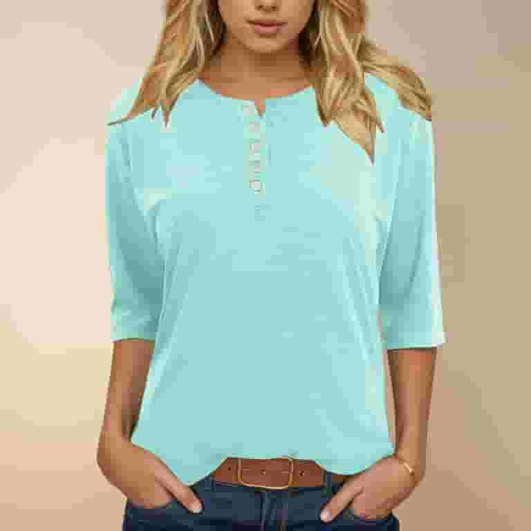 siilsaa Tops for Women Trendy Womens Short Sleeve Summer Tops