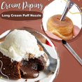 thumbnail image 5 of 2pcs Cream Icing Piping Nozzle Tip Stainless Steel,long Puff Nozzle Tip Decorating Tool, 5 of 5