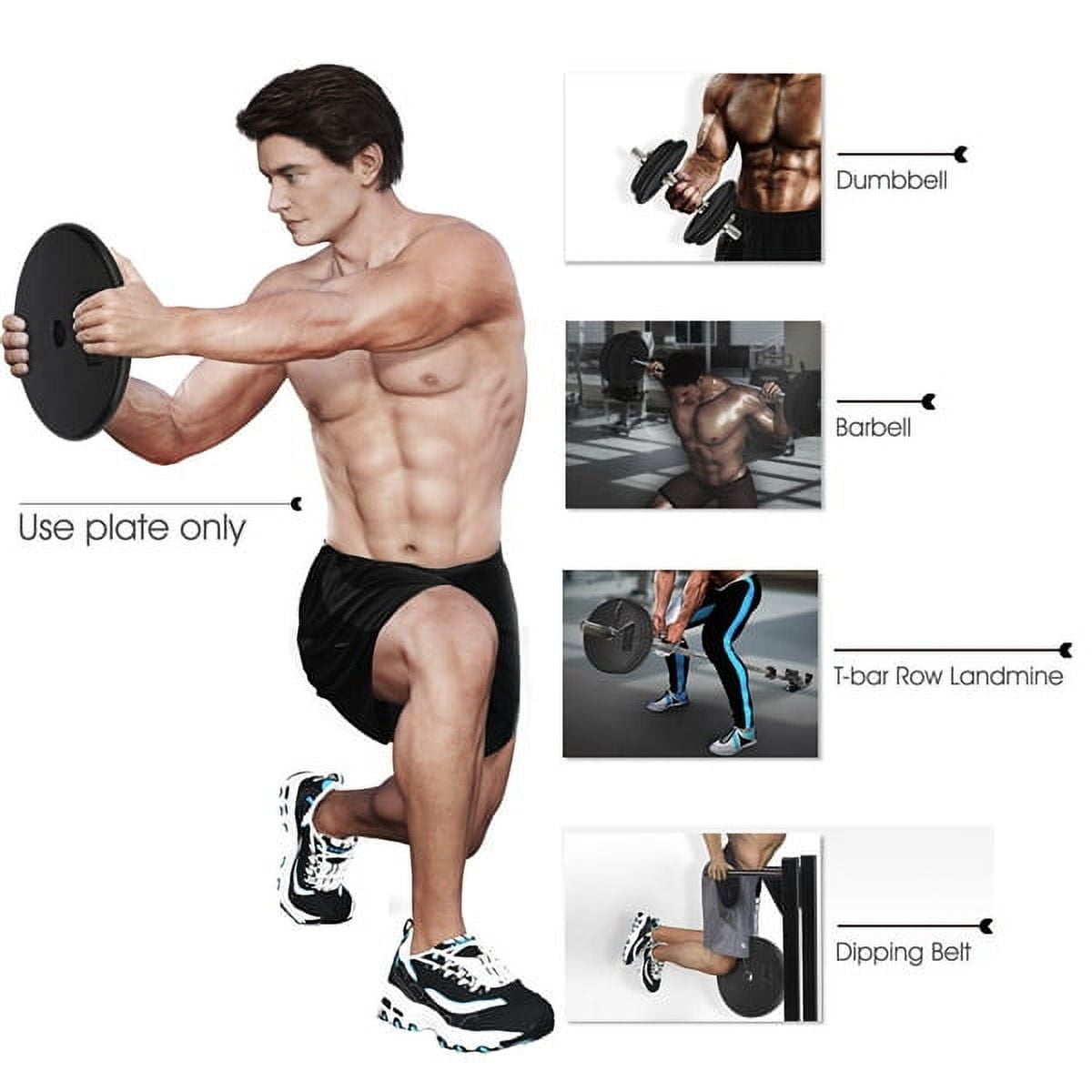 Alden Design 66 lb. Adjustable Dumbbells for Weight Training, Black