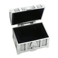 thumbnail image 4 of Cofre del tesoro pirata pequeño antiguo, caja de regalo para joyas de boda, estuche de almacenamiento de aleación de zinc, 4 of 15