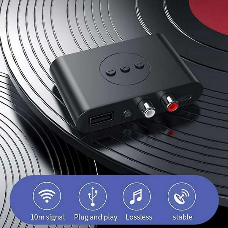 Adattatore Bluetooth Auto USB A 3.5mm - Trasmetti Musica E Chiamate Senza Fili Con Microfono Integrato