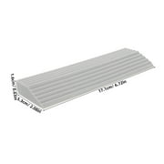 ibasenice Portable Grey Rubber Handicap Ramp for Wheelchairs, Easy to Clean, Home Use Ramp, 1 Piece for Daily Accessibility