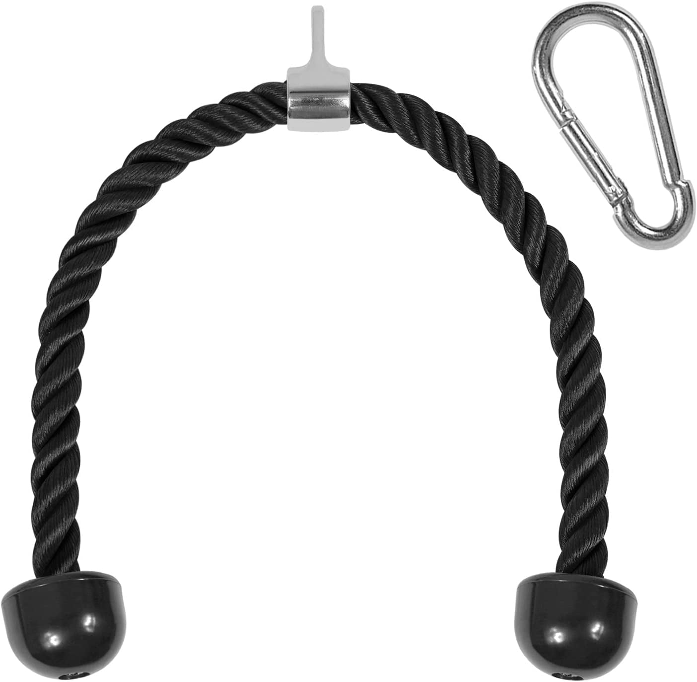 Yes4All Deluxe Tricep Pull Down Rope Attachment 36inch/91cm Black ...