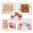 thumbnail image 4 of Set de juego GOTHINK Labyrinth, Tic Tac Toe, Stacking Tower Wood, 4 of 7