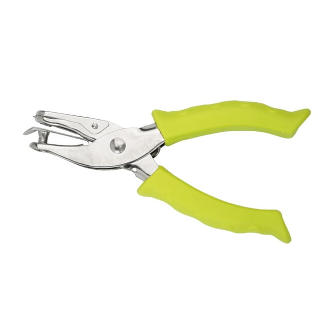 Paper Hole Puncher Manual Paper Punch for DIY Craft Cards Stationery Binding Yellow