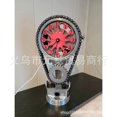 thumbnail image 4 of Reloj de engranaje giratorio, reloj artesanal de plástico creativo, Material de hierro, decoración del hogar no personalizable, Mini modelo, adornos pequeños, 4 of 5