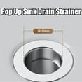 thumbnail image 4 of Wildspress Sink Stopper, c Drain Stopper, Conceptan Bathroom Sink Stopper Hair Catcher, Universal Sink Drain Stoppers, Pop Up Drain Plug Filter, Removable Filter Basket, 4 of 7