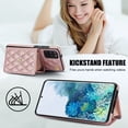 thumbnail image 4 of for Samsung Galaxy S20 Back Case, Luxury Ultra Slim Shockproof PU Leather Card Slots Kickstand Magnetic Snap Shoulder Strap & Wristlet RFID Blocking Cover for Samsung Galaxy S20, Rosegold, 4 of 9