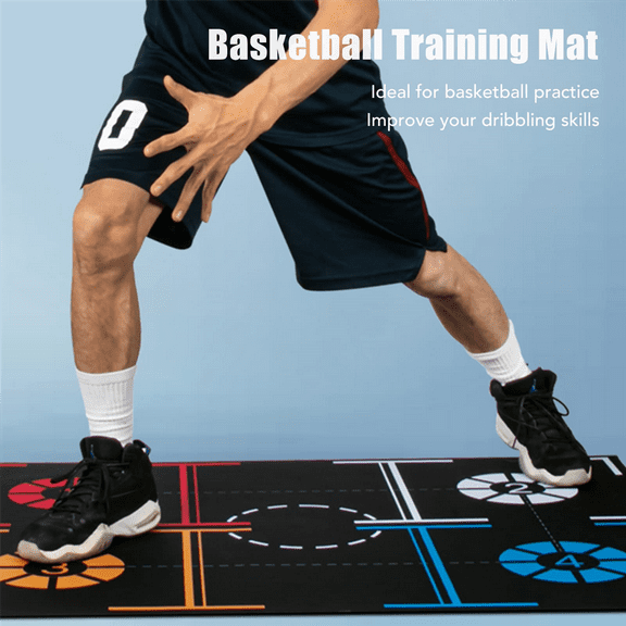 Basketball Training Mat Non-Slip Foldable Dribble Training Mat Basketball Indoor Ourdoor Equipment, Teenager