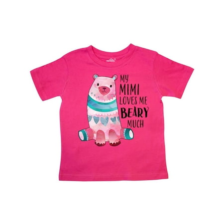 

Inktastic My Mimi Loves Me Beary Much with Cute Bear Gift Toddler Boy or Toddler Girl T-Shirt