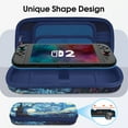 thumbnail image 6 of FINTIE Case for Nintendo Switch 2 (2025), Shockproof Hard Shell Carrying Cover Portable Protective Travel Bag with 20 Game Card Slots & Inner Pocket, Starry Night, 6 of 11