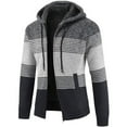 thumbnail image 1 of Sudadera con capucha para hombre, jersey de punto, tipo cárdigan, 1 of 5