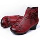 thumbnail image 4 of Vintage Boots Genuine Leather Ankle Boots New Winter Women Warm Shoes Soft Non-Slip Bottom Soles, 4 of 4