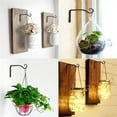 thumbnail image 2 of FZFLZDH 2 Pack Wall Hook Hanging Plant Bracket Decorative Straight Plant Hanger for Bird Feeders, Planters, Lanterns, Wind Chimes Indoor Outdoor 5.76inch, Black, 2 of 6