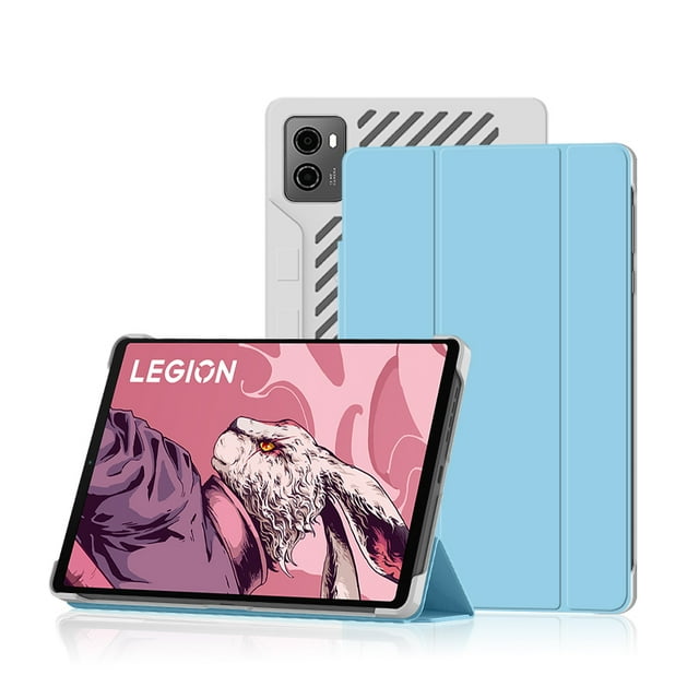 Étui pour Lenovo Legion Y700 8,8 Pouces 2023 To-320F, Étui à Rabat avec Support, Étui Rigide pour Tablette Legion Y700 2e Gén 8,8 Pouces 2023, Étui Bleu pour Legion Y700 2023