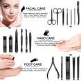 thumbnail image 5 of Manicure Set,24pcs Nail ClipperODDPC Grooming Pedicure Kit,Professional Stainless Steel with Leather Travel Case  Men & Women Gifts, 5 of 8