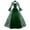Army Green, variant on Brilliant Fall Dresses for Women 2024 Maxi Glossy Pleated 3D Women Plus Size Vintage Gothic Court Collar Patchwork Bow Dress